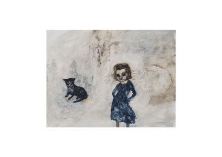 Girl with cat, Petra Freeman
